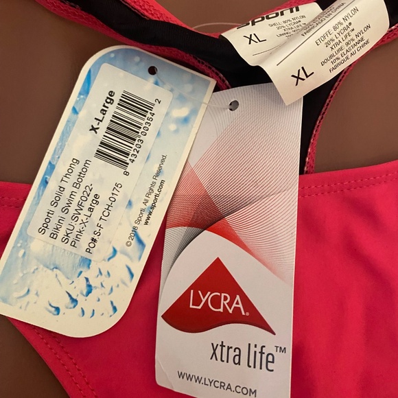 Sporti thong bikini set pink camo removable pads - Picture 14 of 14